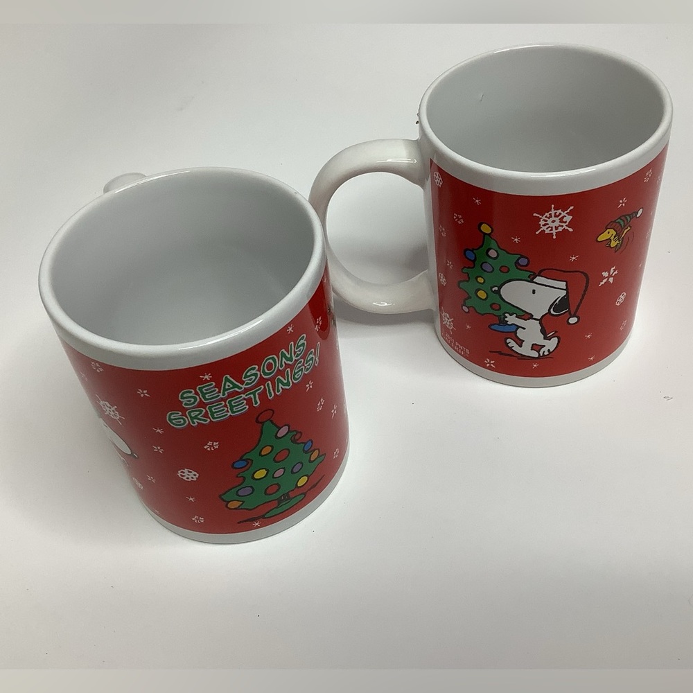 Festive Snoopy Christmas Mugs